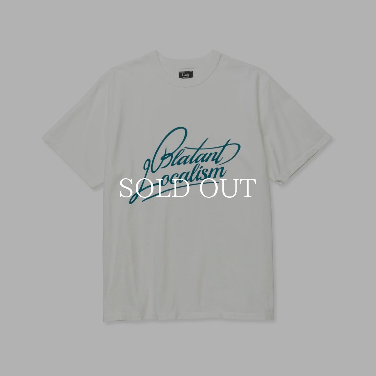 画像1: CALEE  BINDER NECK "BLATANT LOCALISM" VINTAGE TEE (1)