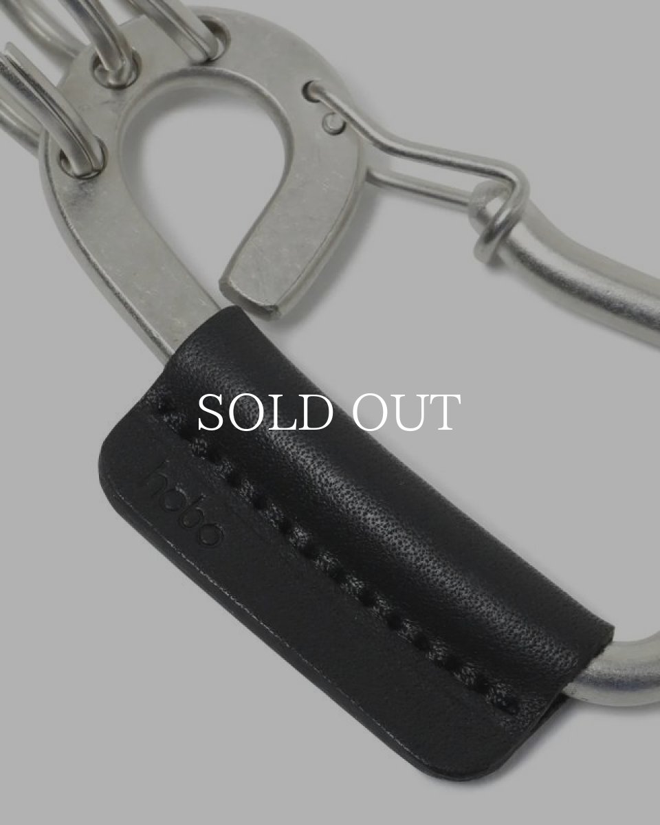 画像5: hobo  CARABINER KEY RING L with COW LEATHER (5)