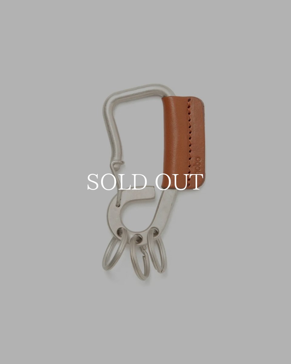 画像6: hobo  CARABINER KEY RING L with COW LEATHER (6)