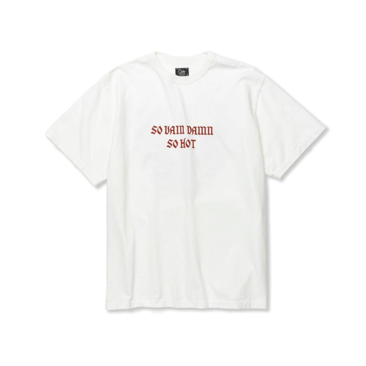 画像6: CALEE  BINDER NECK WING LOGO VINTAGE TEE <NATURALLY PAINT DESIGN> (6)