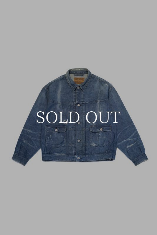 OLD JOE LOWER FLAP POCKET JEAN JACKET (SCAR FACE) 241OJ-JK16