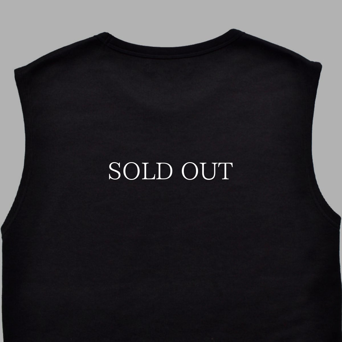 画像4: MINEDENIM  Roundneck Nosleeve Rib T-SH (4)