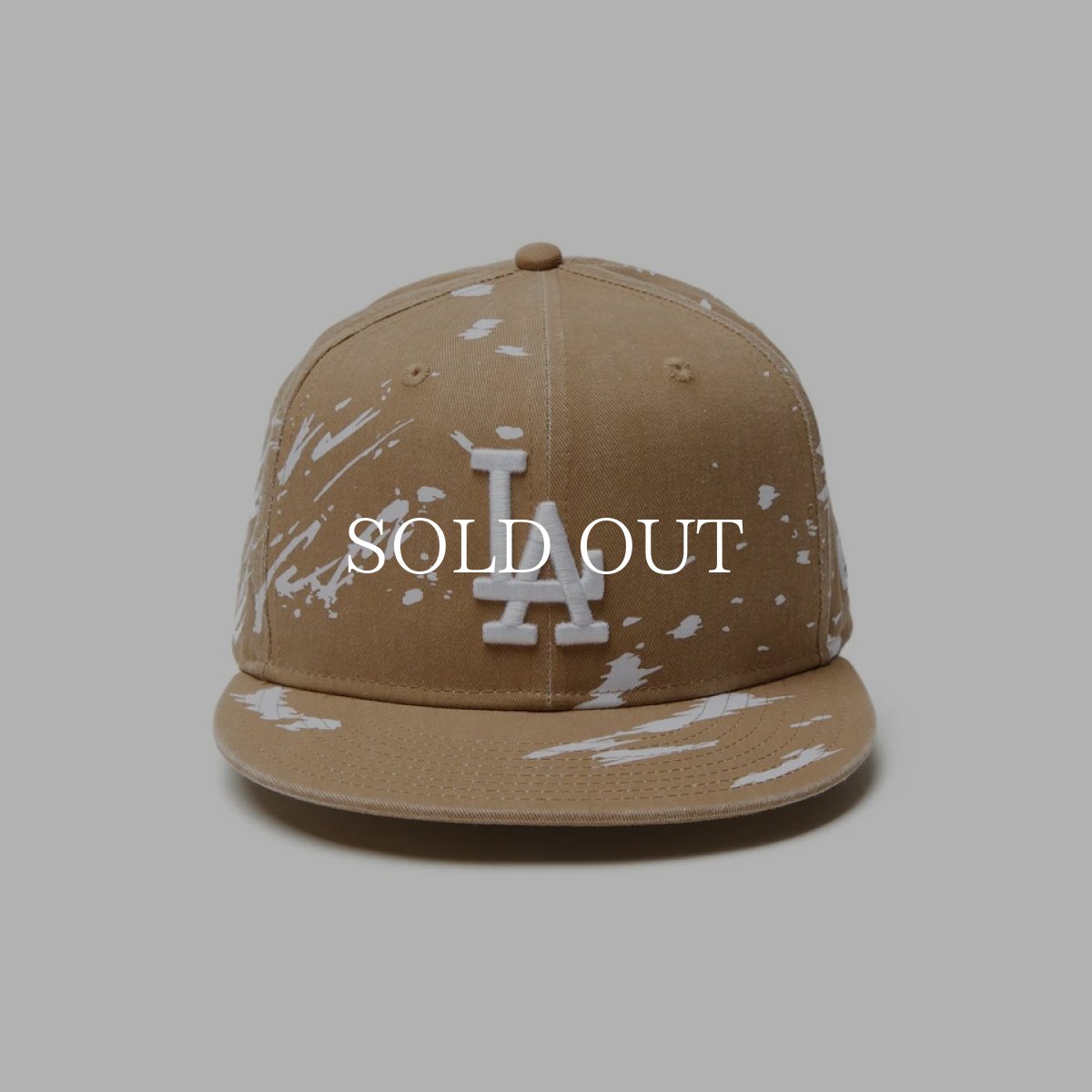 画像2: NEW ERA  9FIFTY Dripping ロサンゼルス・ドジャース カーキ (2)