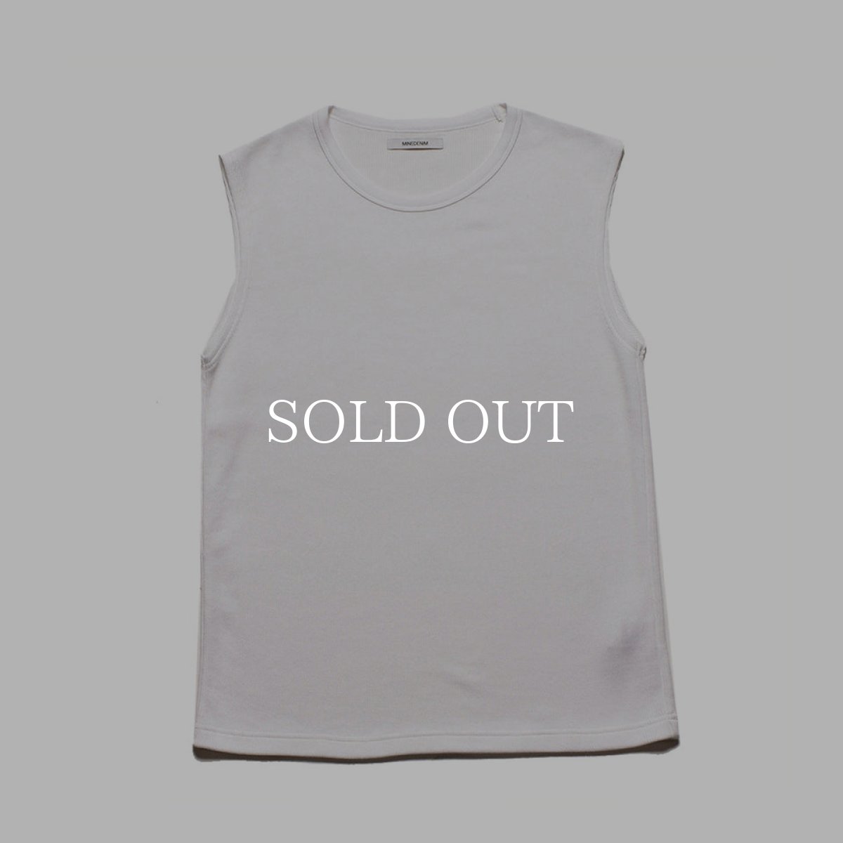 画像6: MINEDENIM  Roundneck Nosleeve Rib T-SH (6)