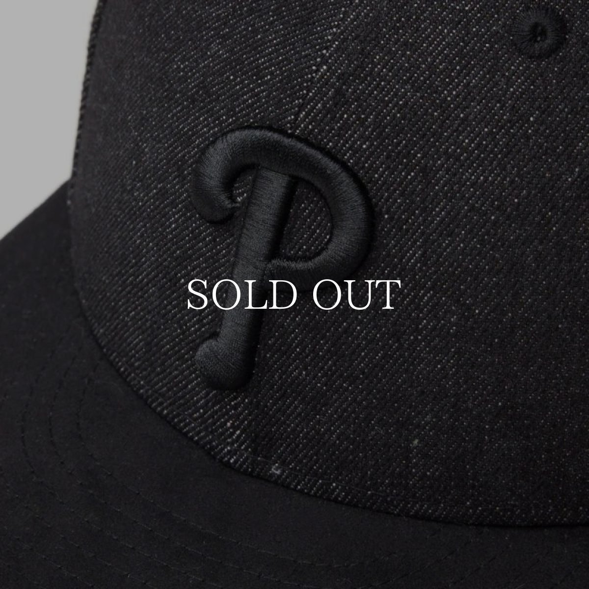 画像8: NEW ERA  LP 59FIFTY MLB Denim 2-Tone フィラデルフィア・フィリーズ ブラックデニム ブラックスウェードバイザー (8)