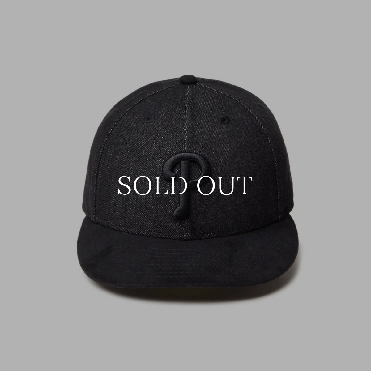 画像5: NEW ERA  LP 59FIFTY MLB Denim 2-Tone フィラデルフィア・フィリーズ ブラックデニム ブラックスウェードバイザー (5)