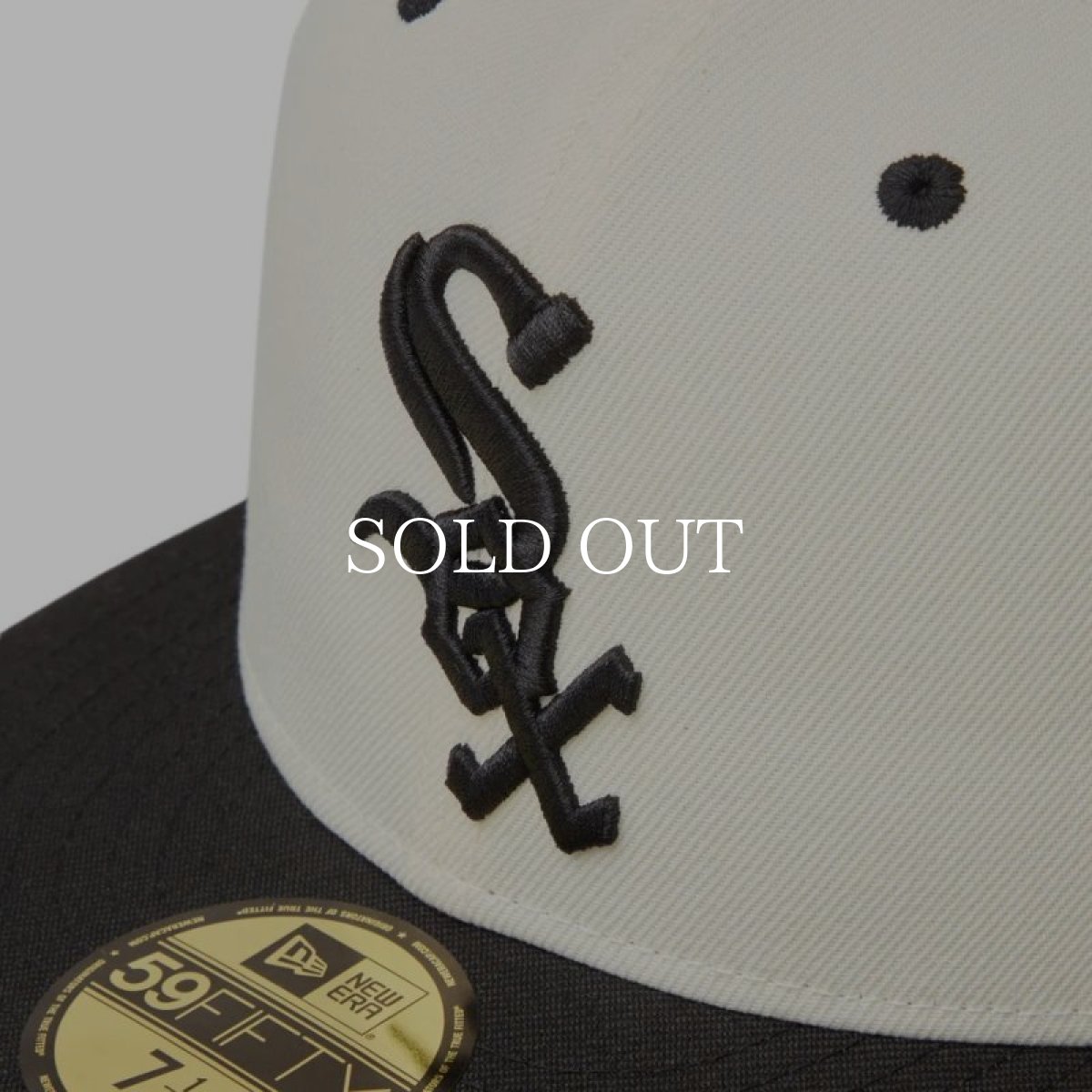画像6: NEW ERA  59FIFTY MLB Wool Visor シカゴ・ホワイトソックス クローム ブラックバイザー (6)