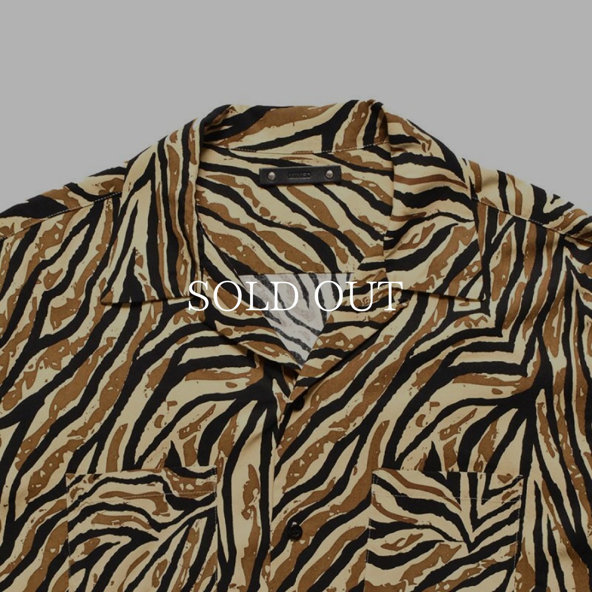 画像9: MINEDENIM  R.Zebracamo Open Collar L/S SH (9)