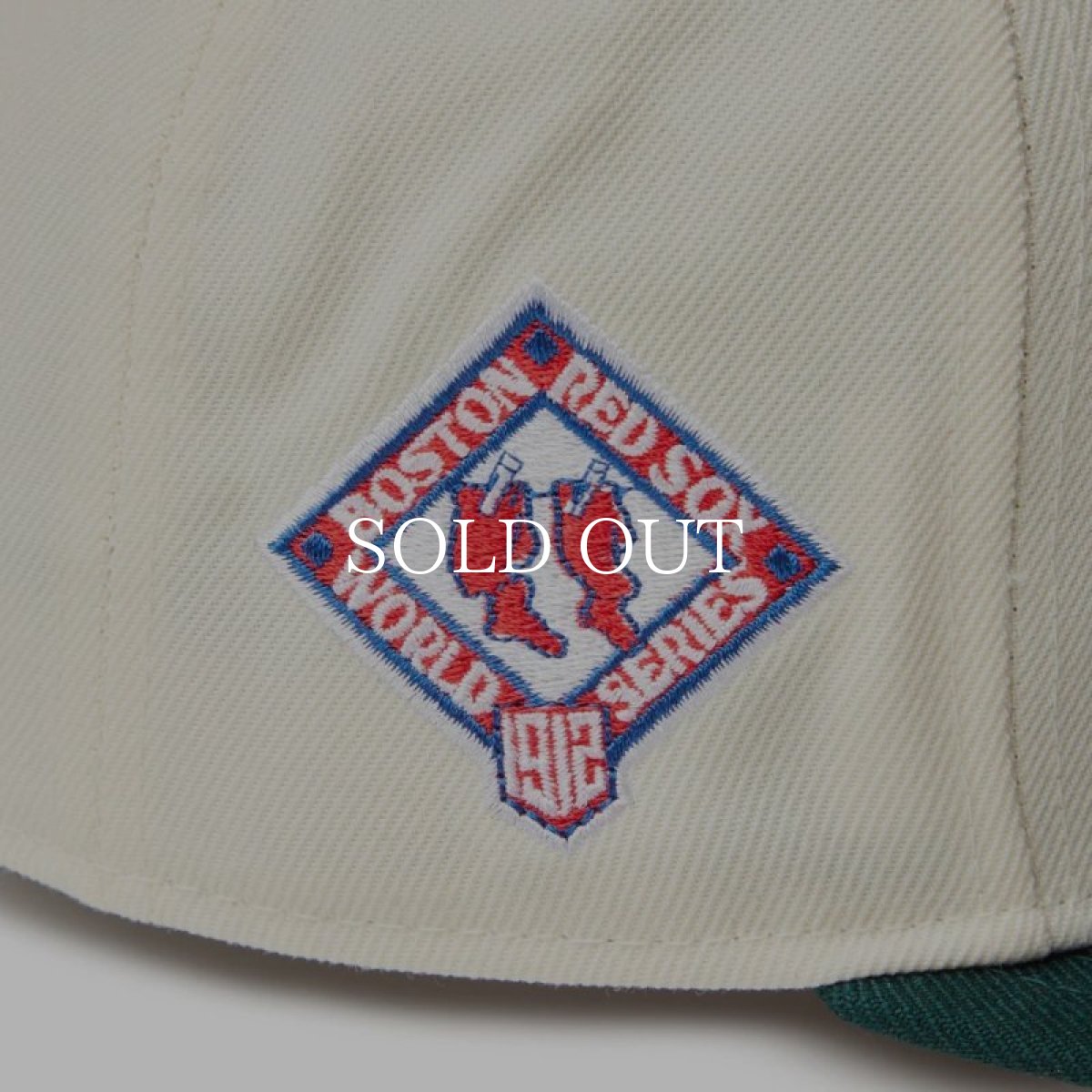 画像2: NEW ERA  59FIFTY MLB Wool Visor ボストン・レッドソックス クローム ダークグリーンバイザー (2)