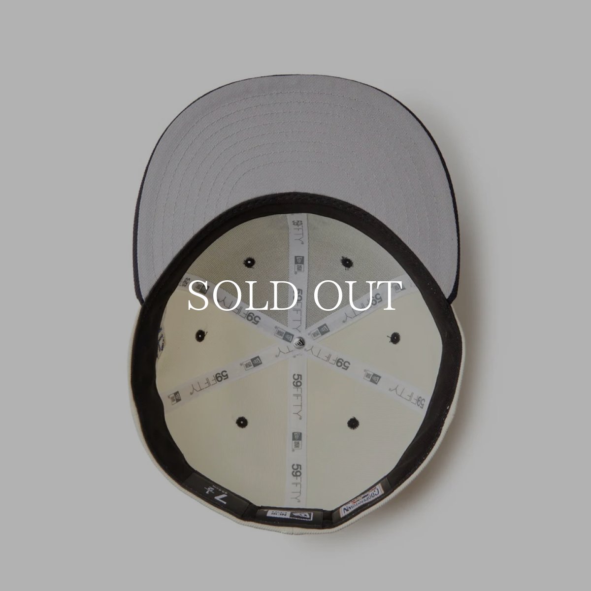 画像4: NEW ERA  59FIFTY MLB Wool Visor ニューヨーク・ヤンキース クローム ネイビーバイザー (4)