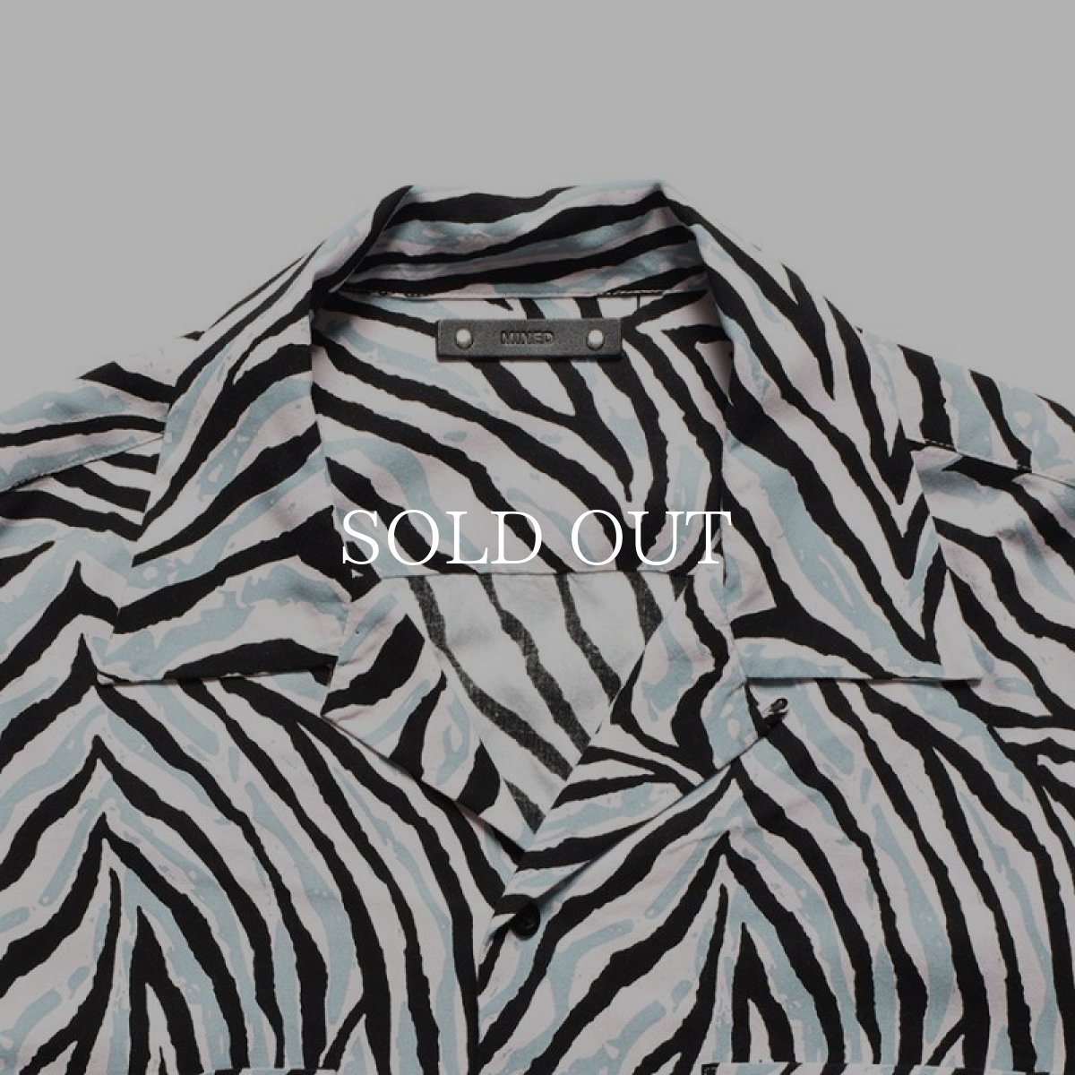 画像3: MINEDENIM  R.Zebracamo Open Collar L/S SH (3)