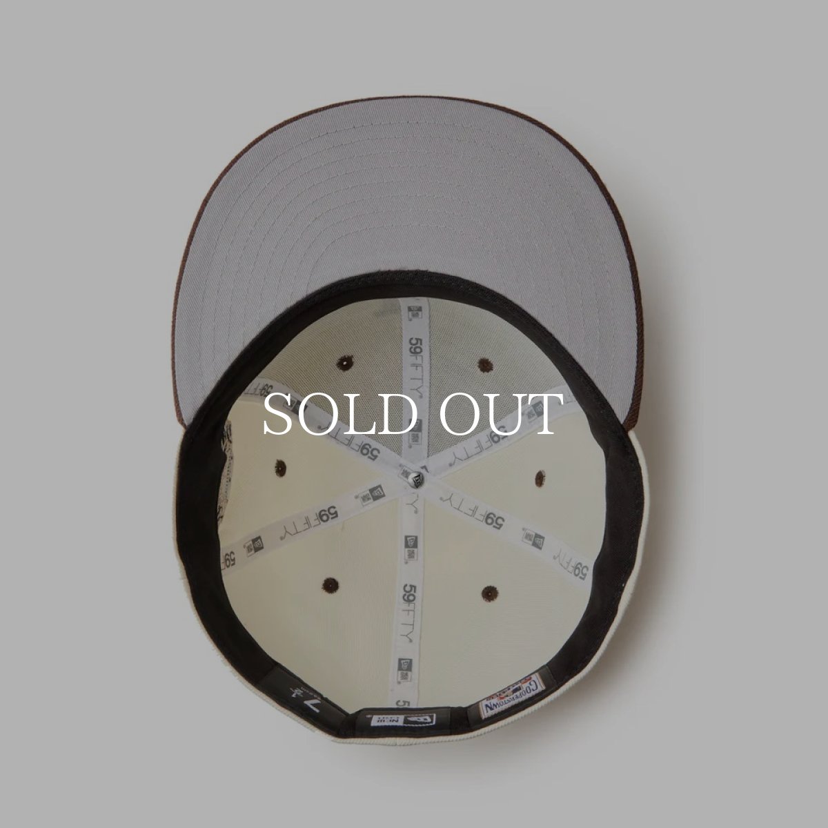 画像7: NEW ERA  59FIFTY MLB Wool Visor ロサンゼルス・ドジャース クローム ブラウンバイザー (7)