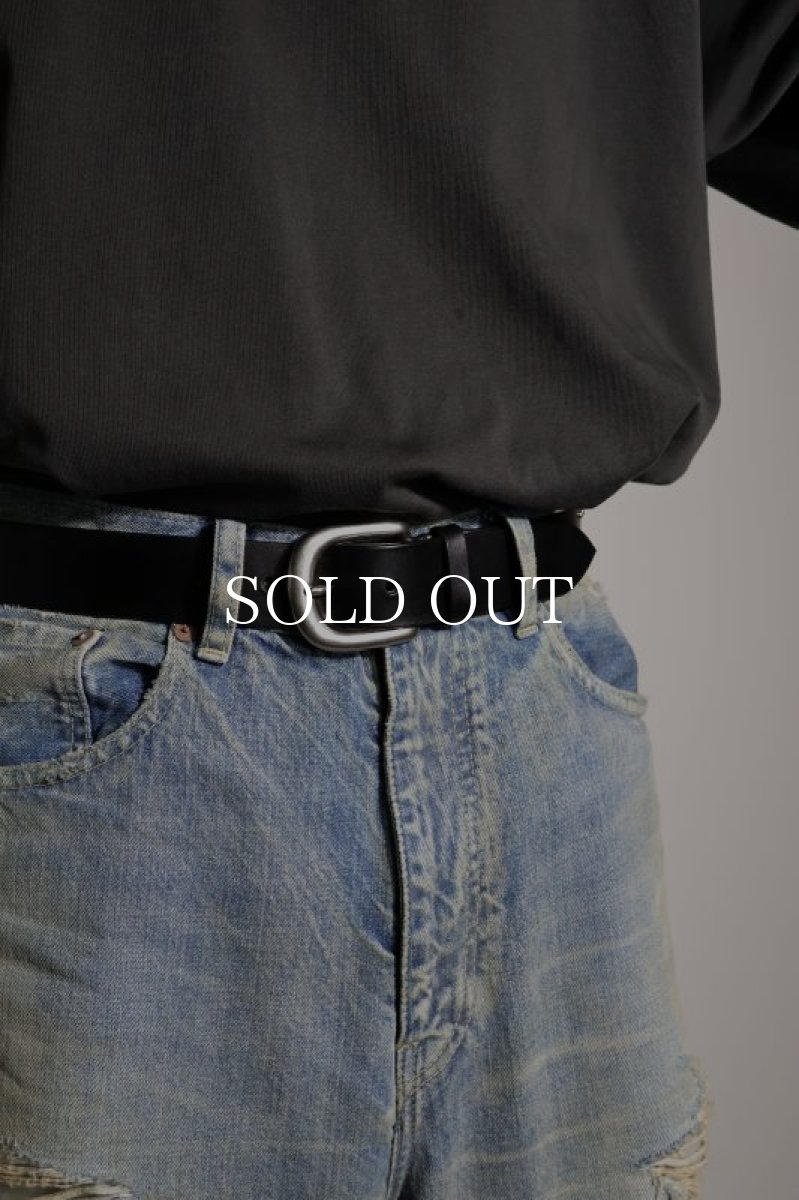 画像5: MINEDENIM  Double Studs Leather Belt (5)