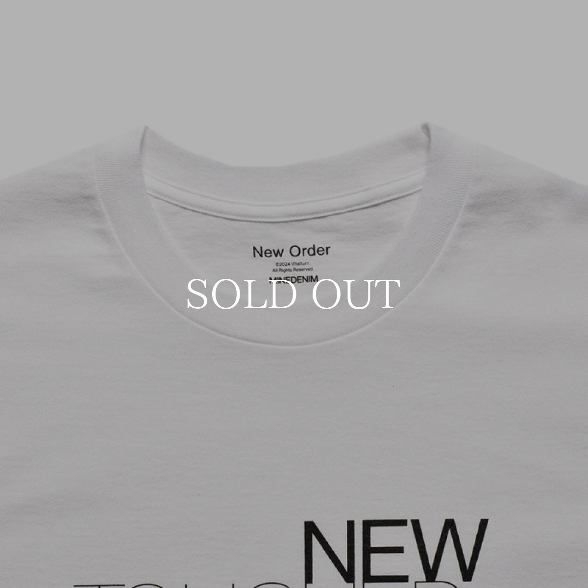 画像3: MINEDENIM  New Order "TOUCHED BY THE HAND OF GOD" Crewneck T-SH (3)