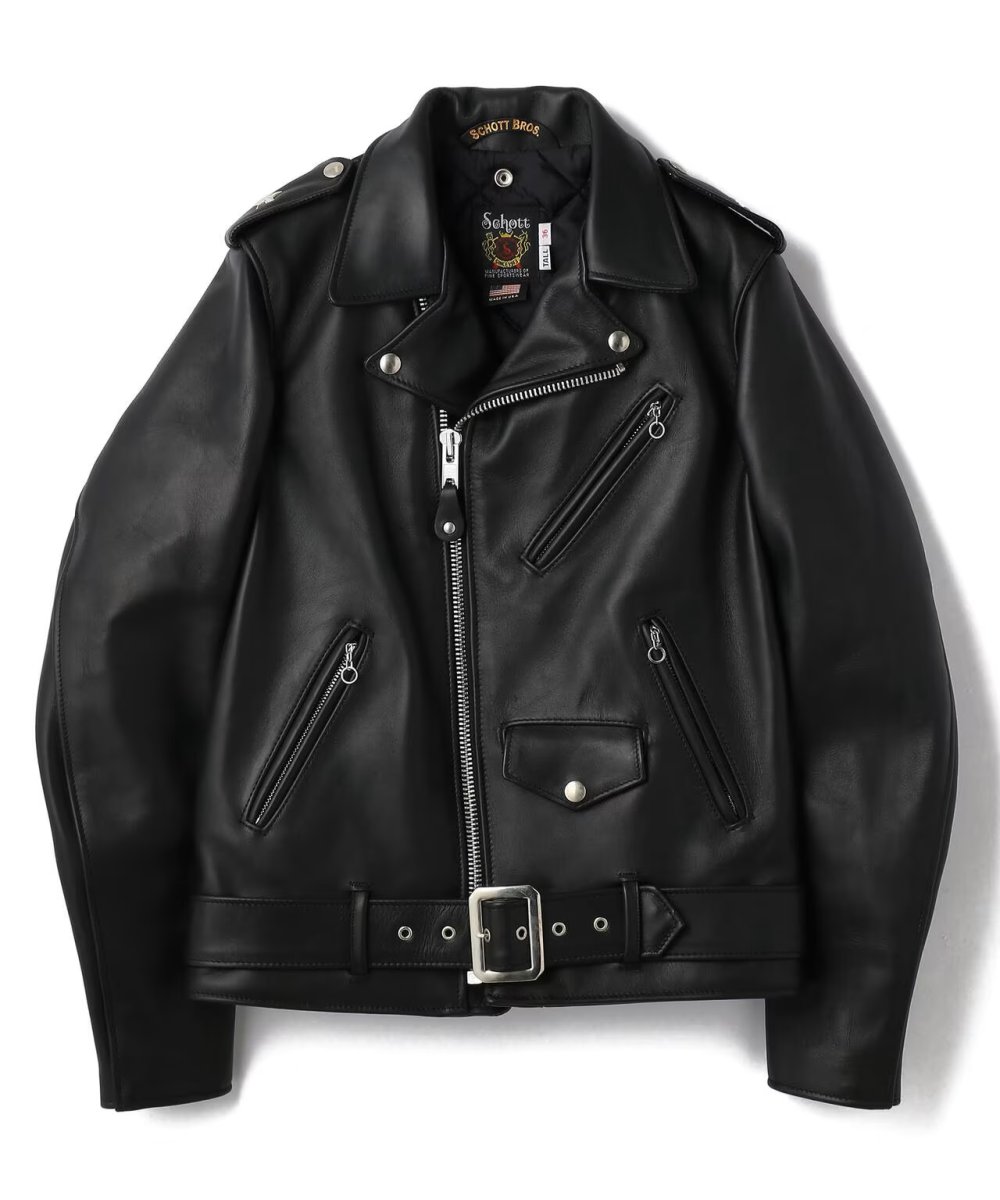 画像1: Schott  613UST ONESTAR TALL/ワンスター トール ライダース レザージャケット (1)