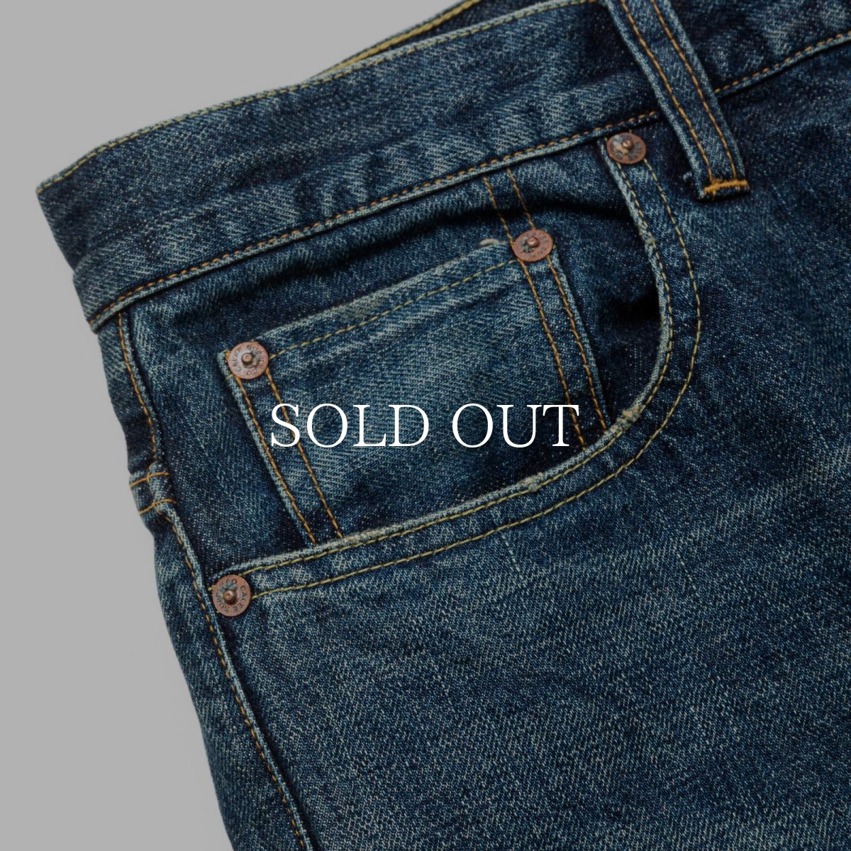 画像4: CALEE  VINTAGE REPRODUCT TAPERED DENIM PANTS ＜USED＞ (4)