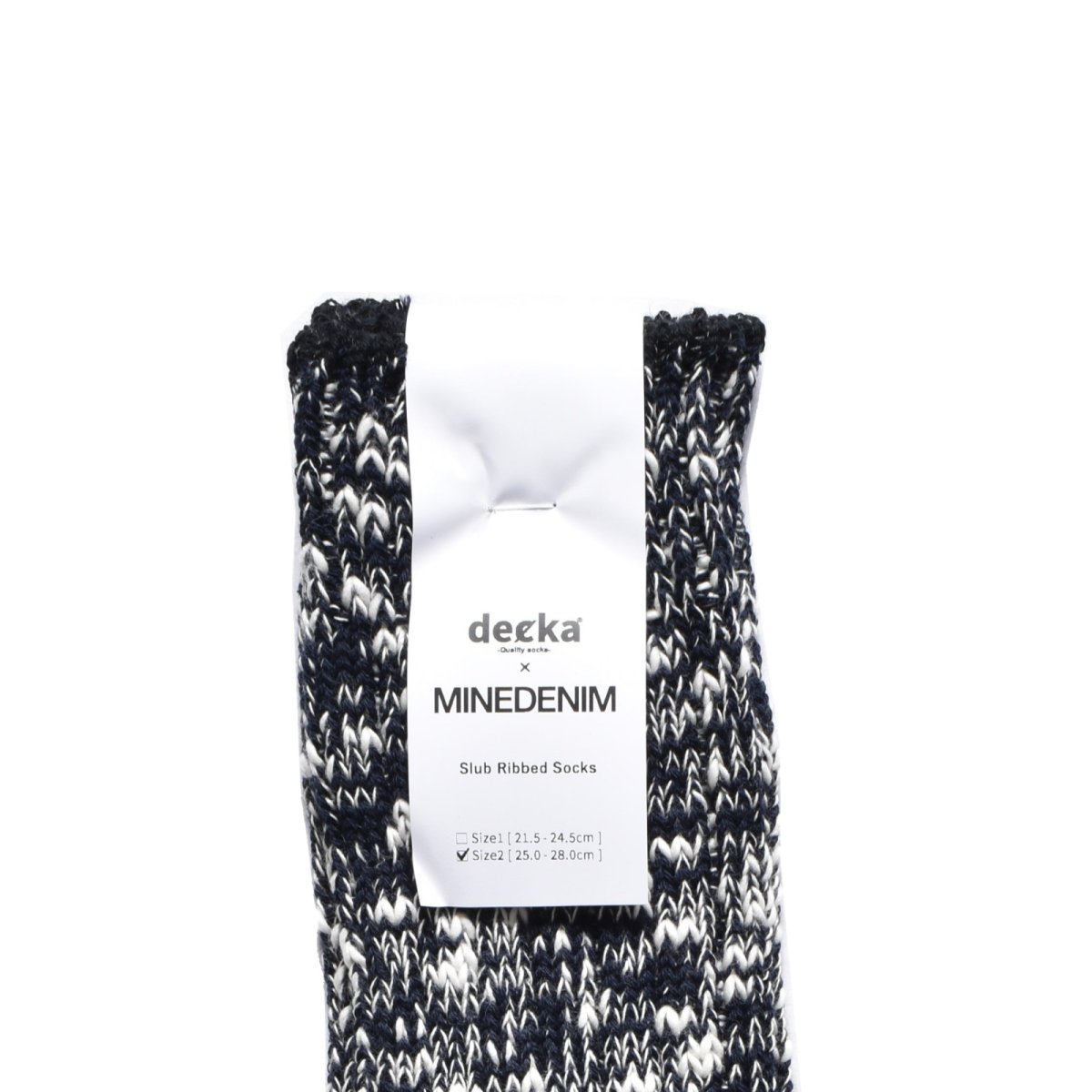 画像12: MINEDENIM  decka × MINEDENIM Melange Rib SOX (12)