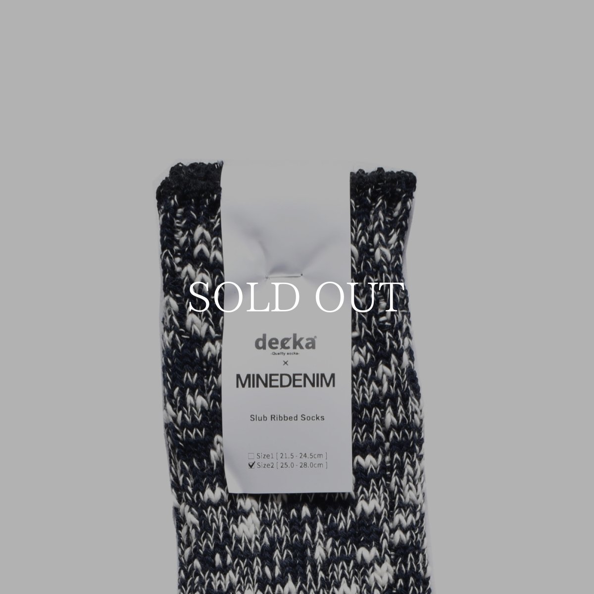 画像12: MINEDENIM  decka × MINEDENIM Melange Rib SOX (12)