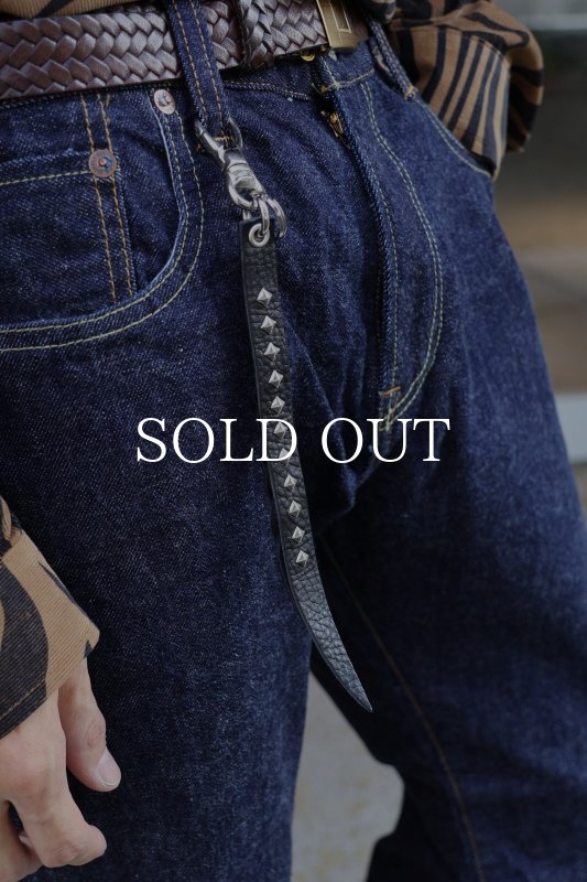 CALEE STUDS & KNITTING LEATHER SHORT KEY RING CL-24AW002LE 公式通販