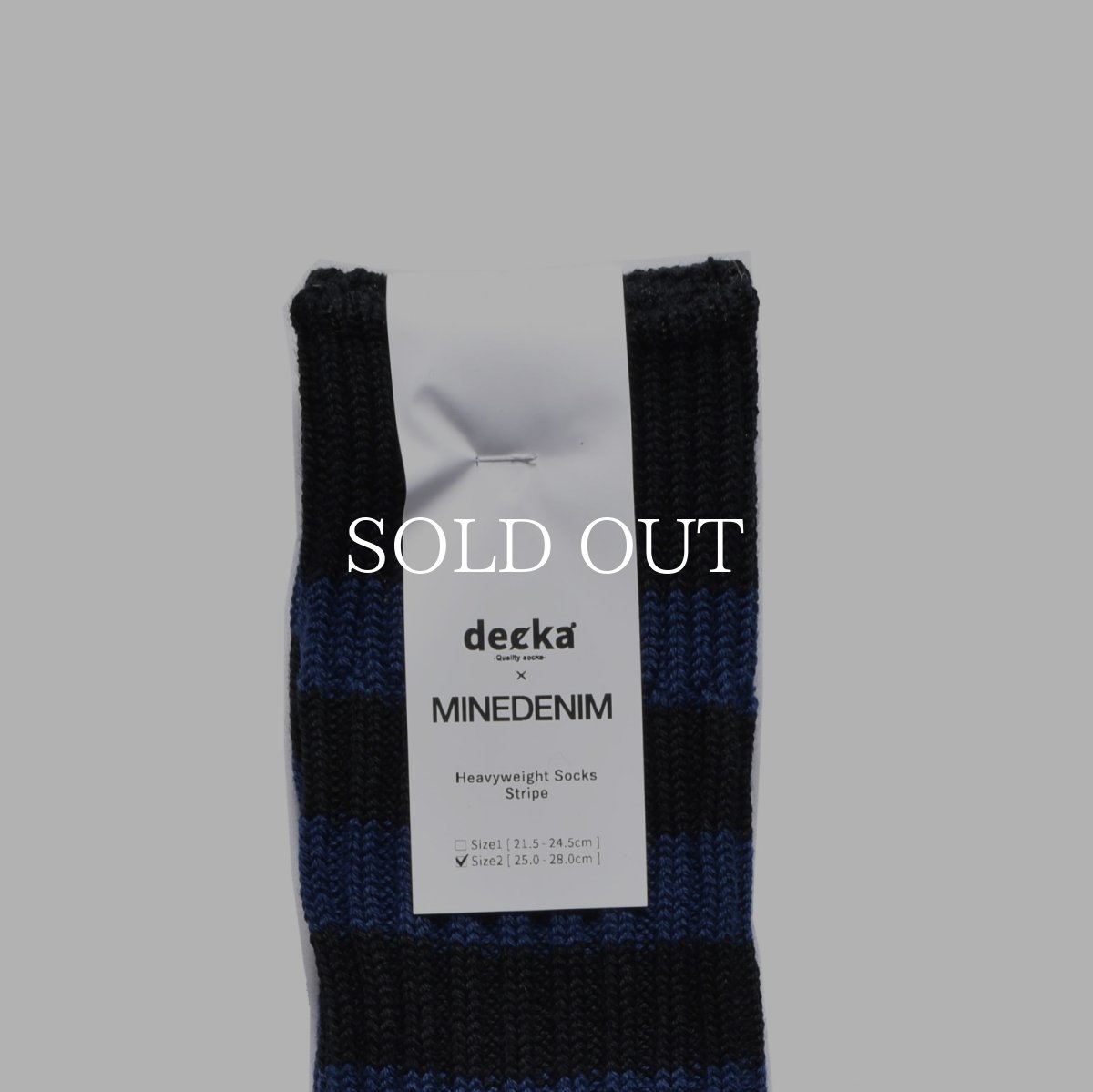 画像17: MINEDENIM  decka × MINEDENIM Border Rib SOX (17)