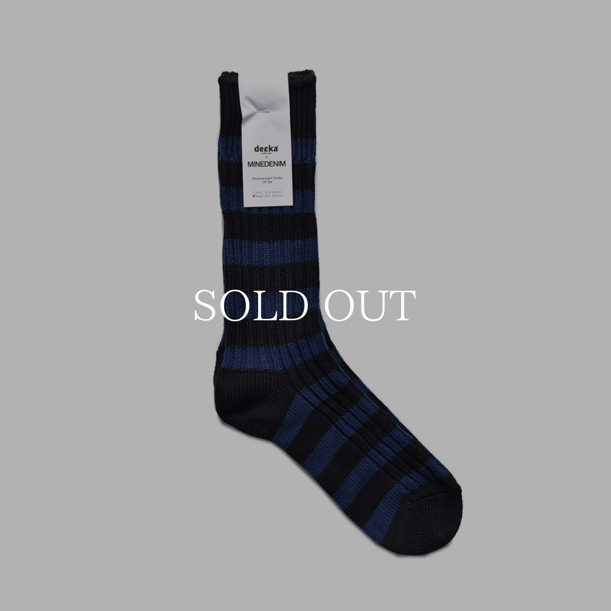 画像16: MINEDENIM  decka × MINEDENIM Border Rib SOX (16)