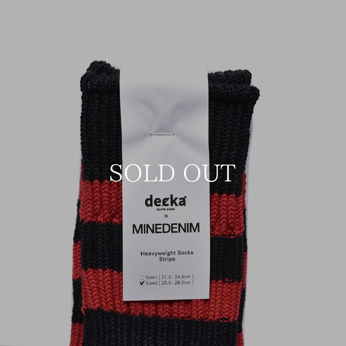 画像12: MINEDENIM  decka × MINEDENIM Border Rib SOX (12)