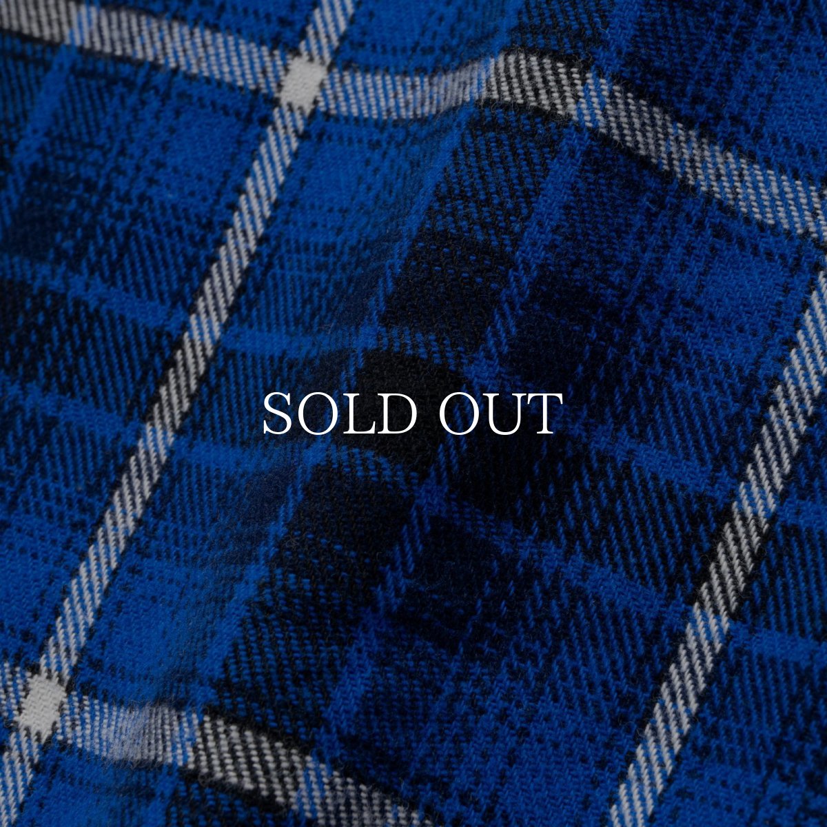 画像6: RATS  COTTON FLANNEL BLUE CHECK SHIRT (6)