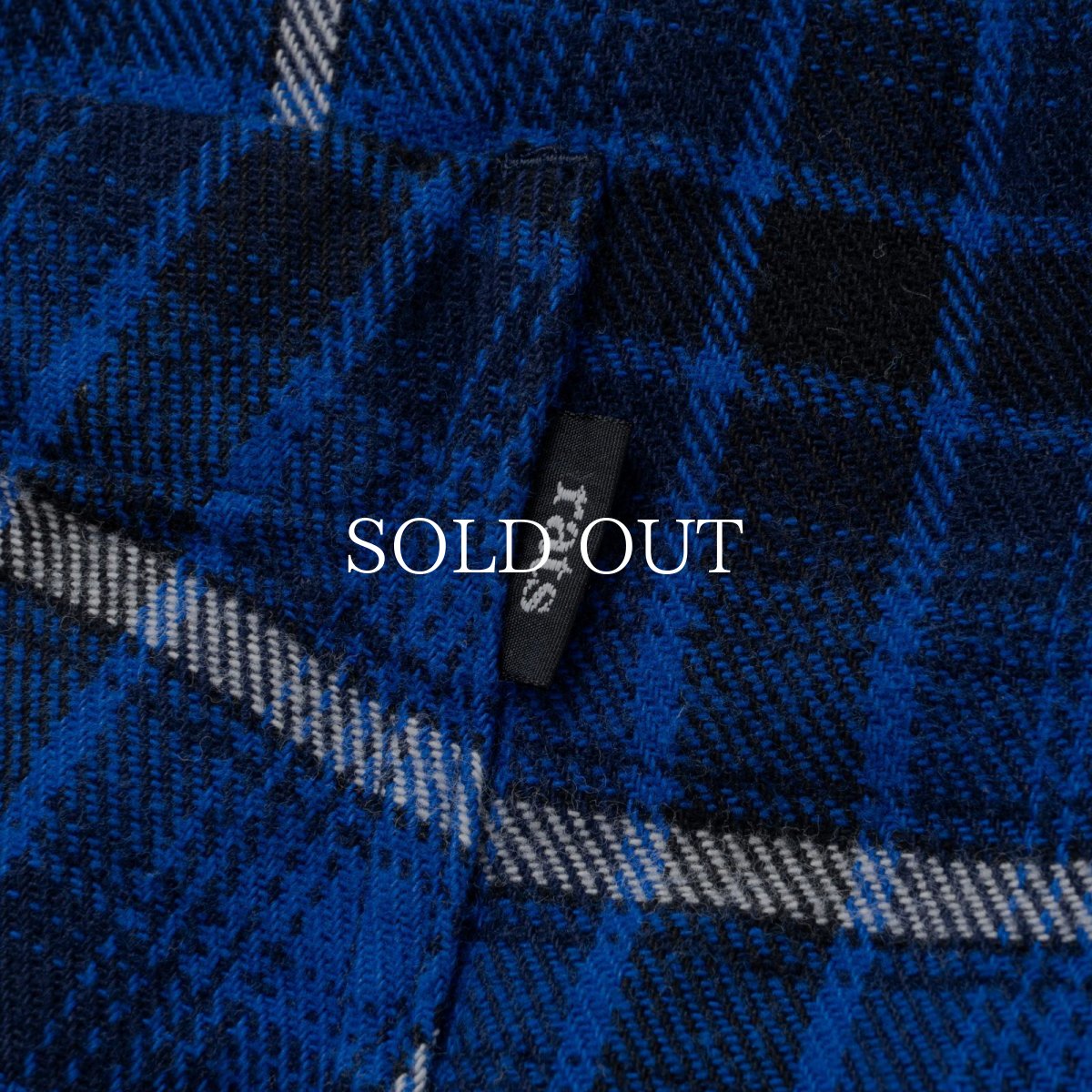 画像4: RATS  COTTON FLANNEL BLUE CHECK SHIRT (4)