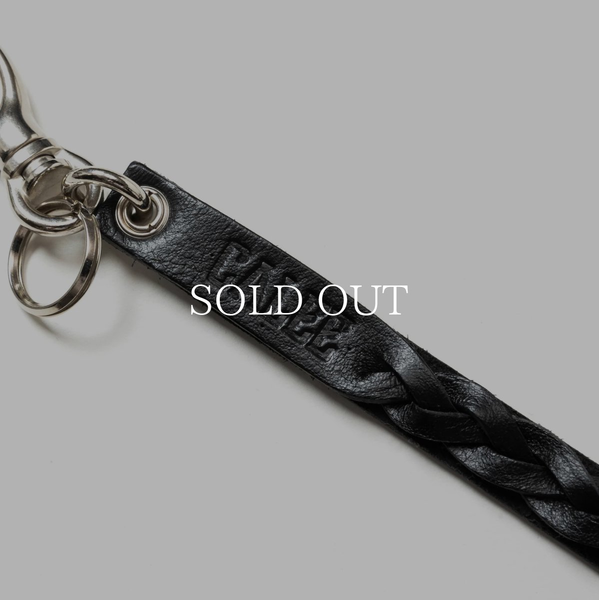 画像5: CALEE  STUDS & KNITTING LEATHER SHORT KEY RING (5)