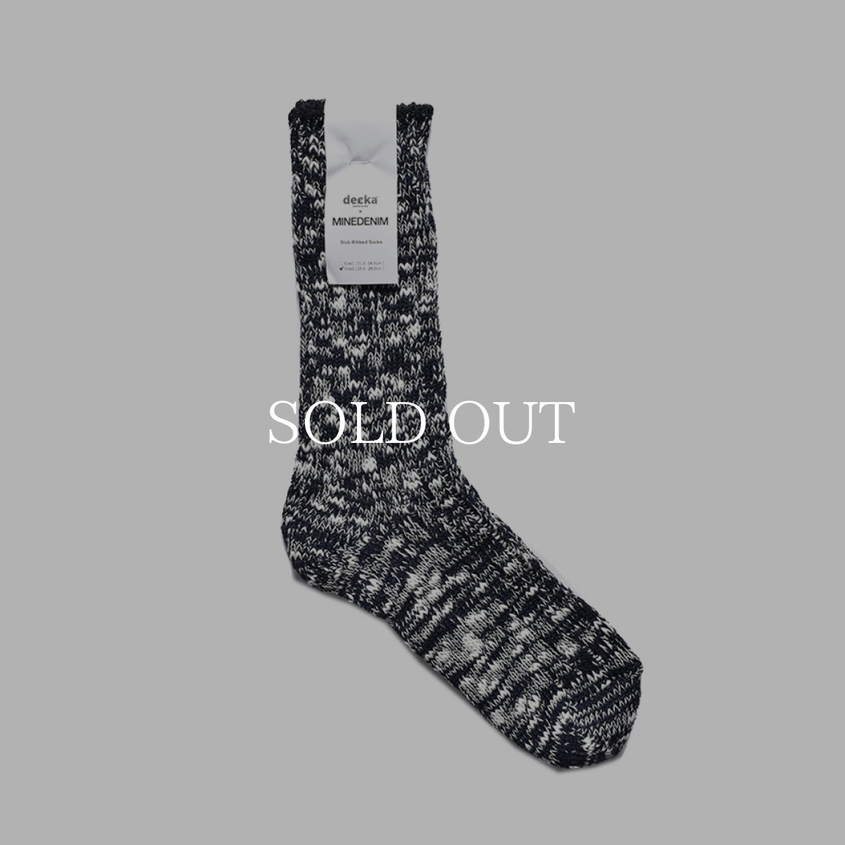 画像11: MINEDENIM  decka × MINEDENIM Melange Rib SOX (11)
