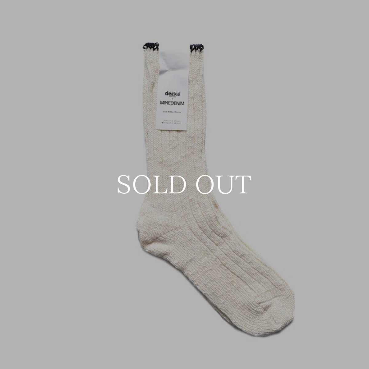 画像6: MINEDENIM  decka × MINEDENIM Melange Rib SOX (6)