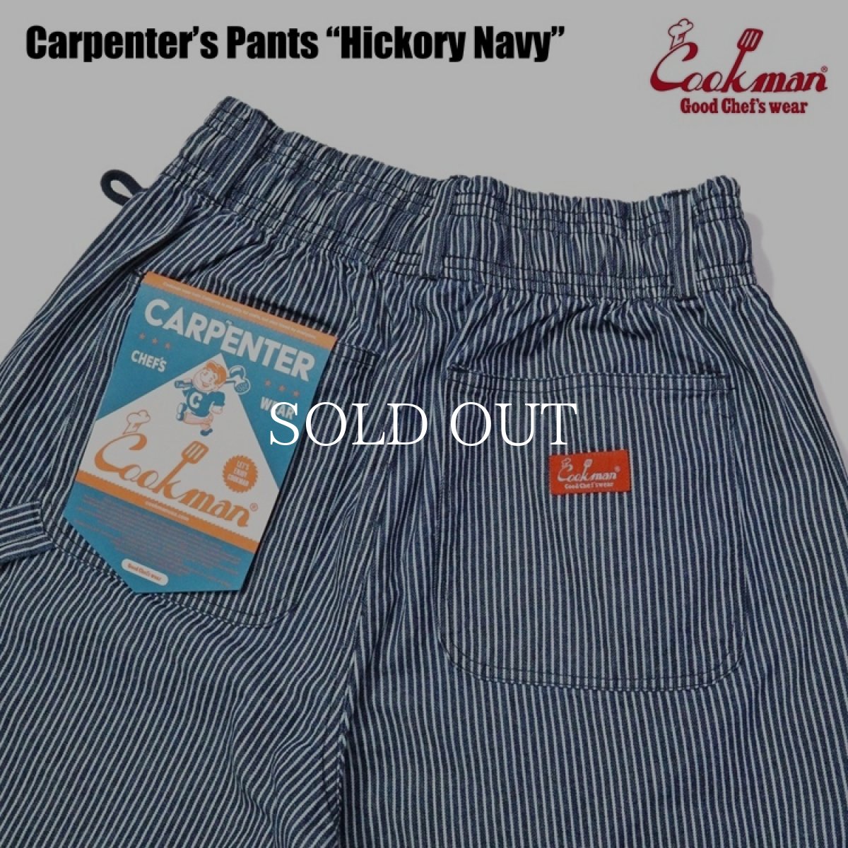 画像8: COOKMAN  カーペンターズパンツ Carpenter's Pants Hickory Navy (8)