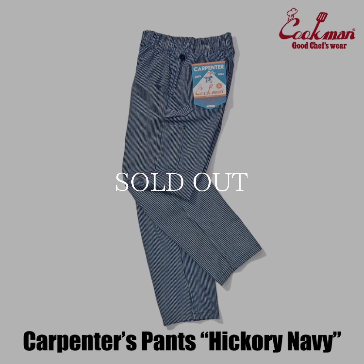 画像3: COOKMAN  カーペンターズパンツ Carpenter's Pants Hickory Navy (3)