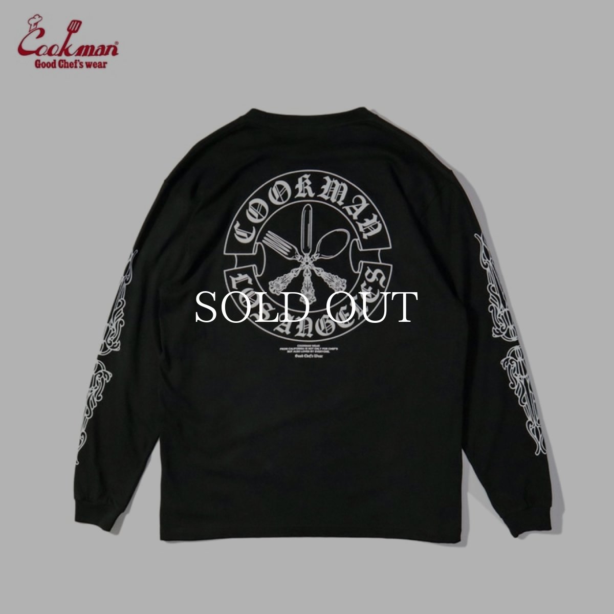 画像9: COOKMAN  ロングスリーブ Tシャツ Cutlery (9)