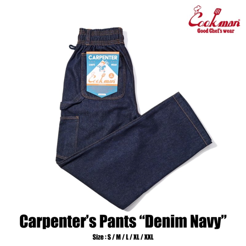 COOKMAN カーペンターズパンツ Carpenter's Pants Denim Navy 231