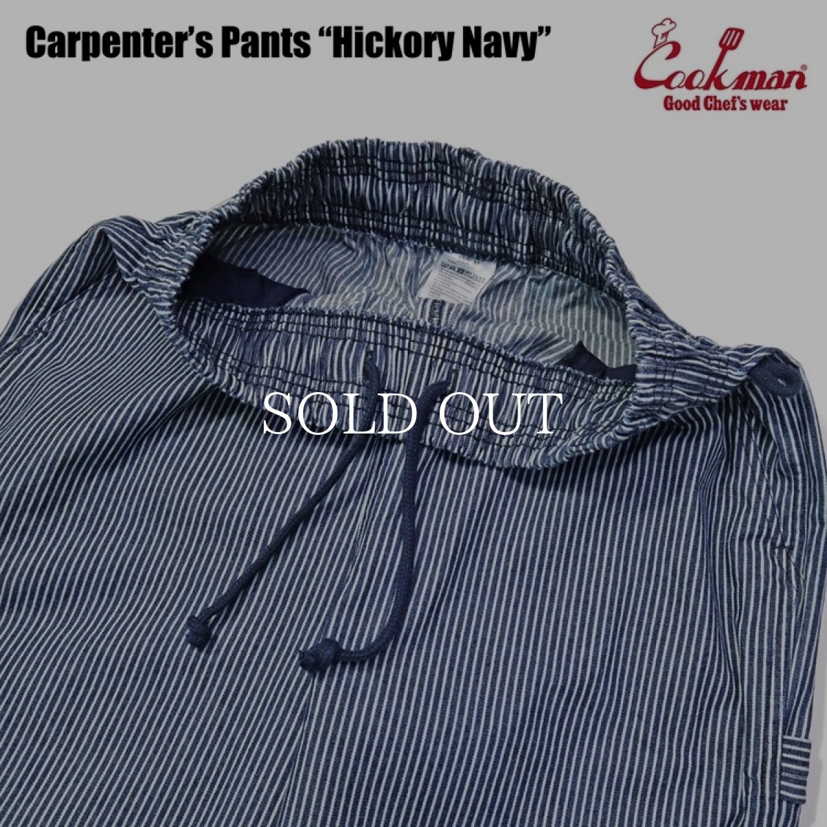 画像7: COOKMAN  カーペンターズパンツ Carpenter's Pants Hickory Navy (7)