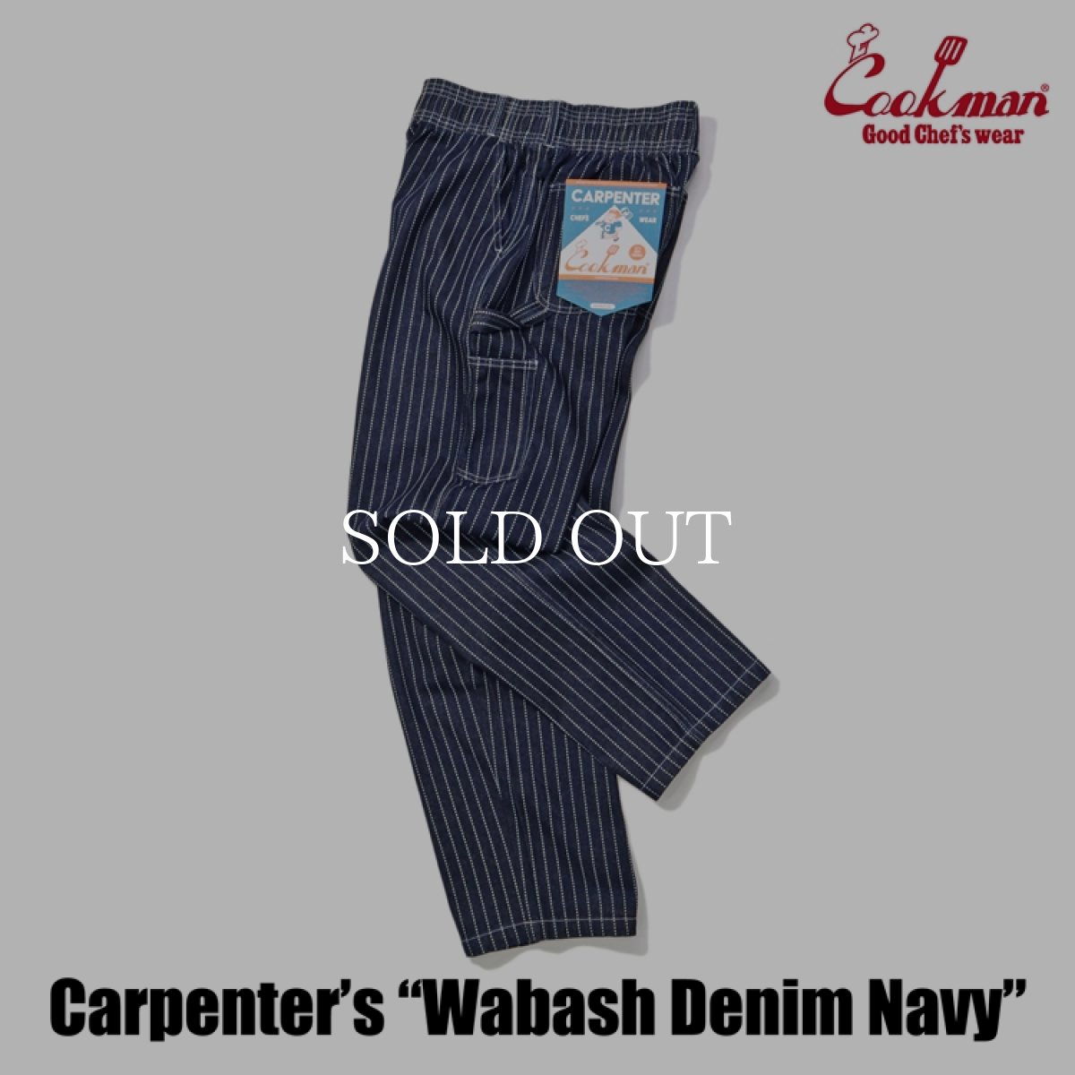 画像3: COOKMAN  カーペンターズパンツ Carpenter's Pants Wabash Denim Navy (3)