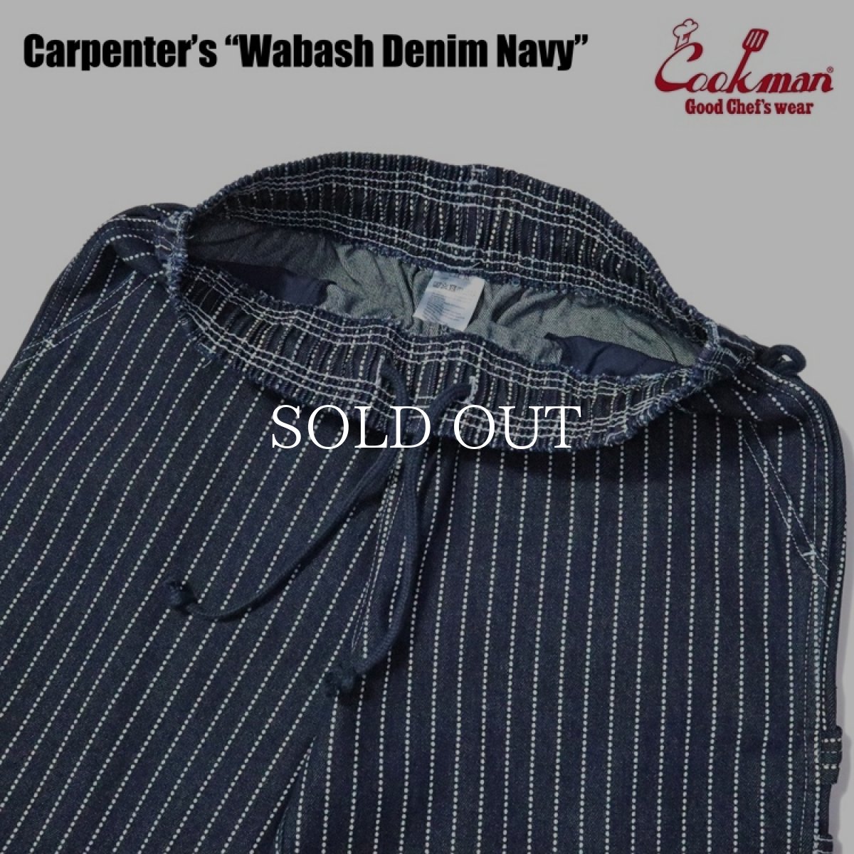 画像10: COOKMAN  カーペンターズパンツ Carpenter's Pants Wabash Denim Navy (10)