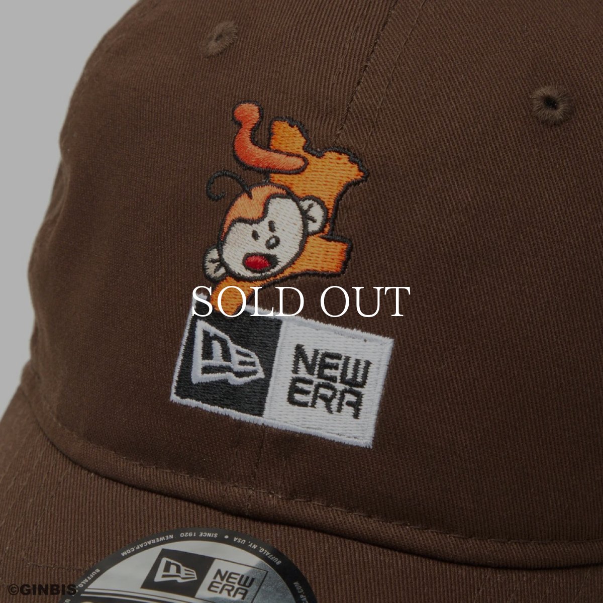 画像6: NEW ERA  9TWENTY たべっ子どうぶつ さる ボックスロゴ ウォルナット (6)