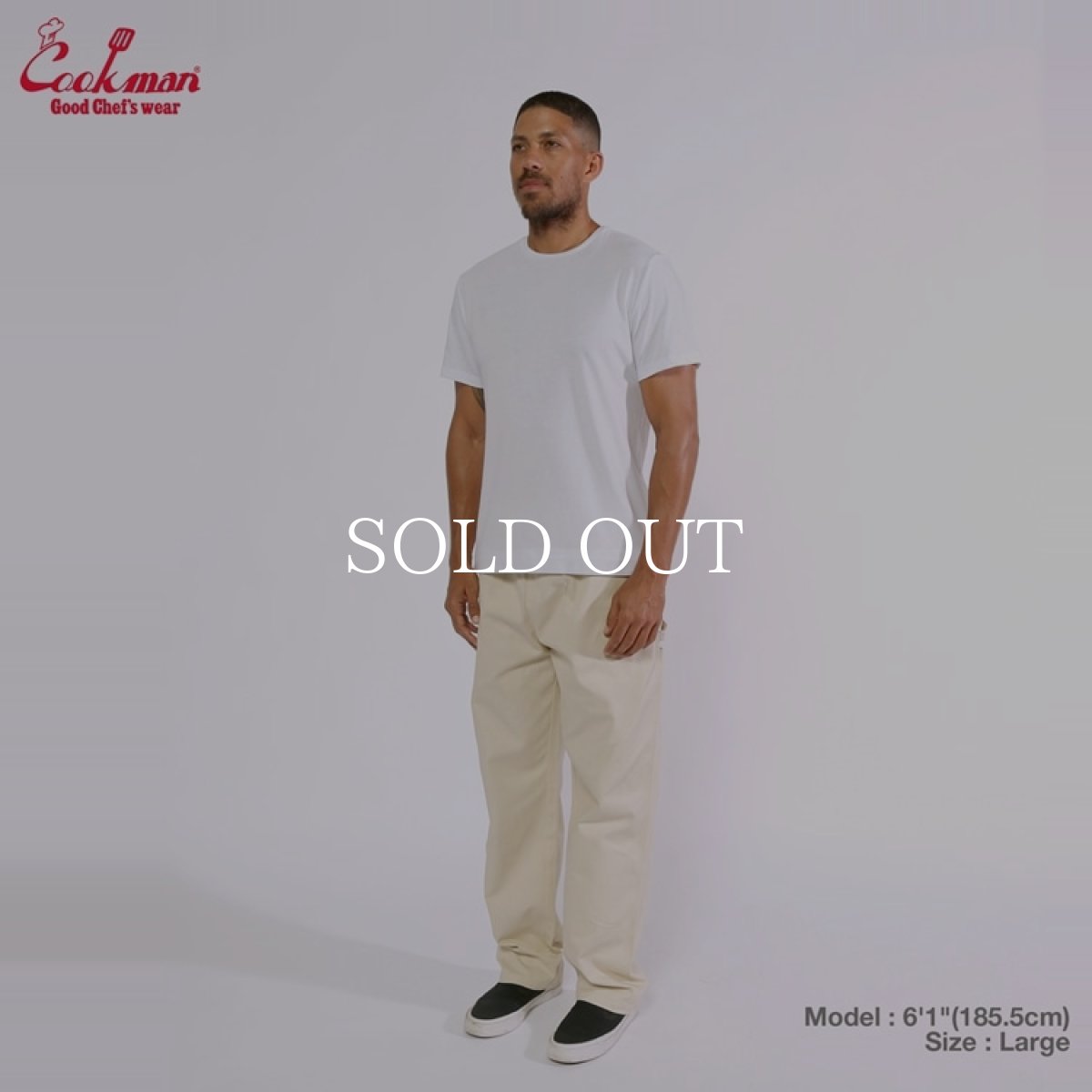 画像13: COOKMAN  カーペンターズパンツ Carpenter's Pants Denim Cream (13)