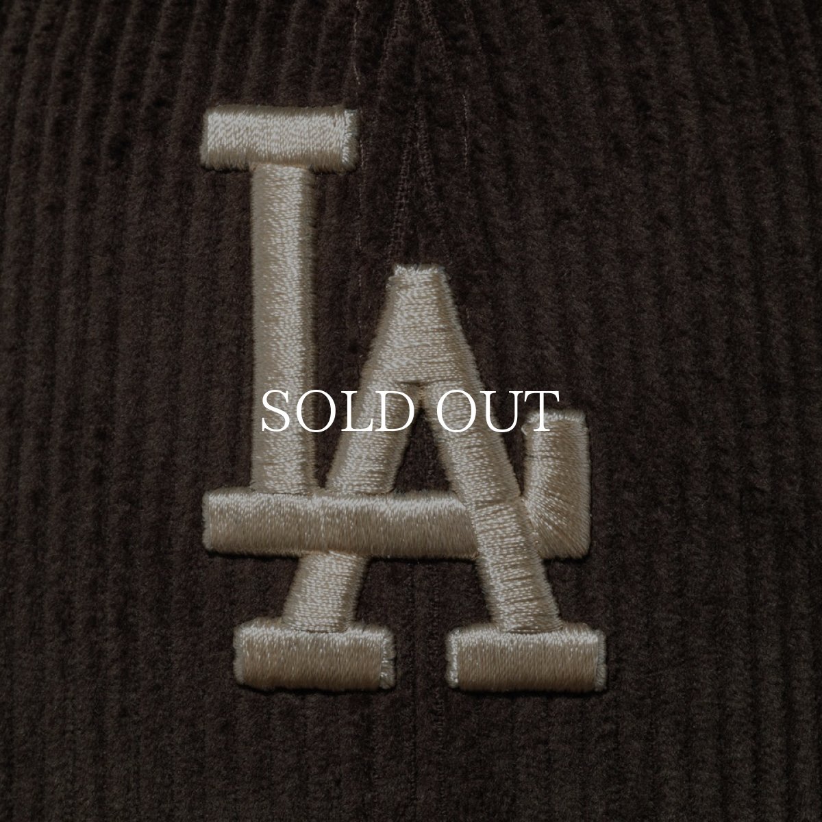 画像3: NEW ERA  59FIFTY MLB Corduroy コーデュロイ ロサンゼルス・ドジャース ダークブラウン (3)