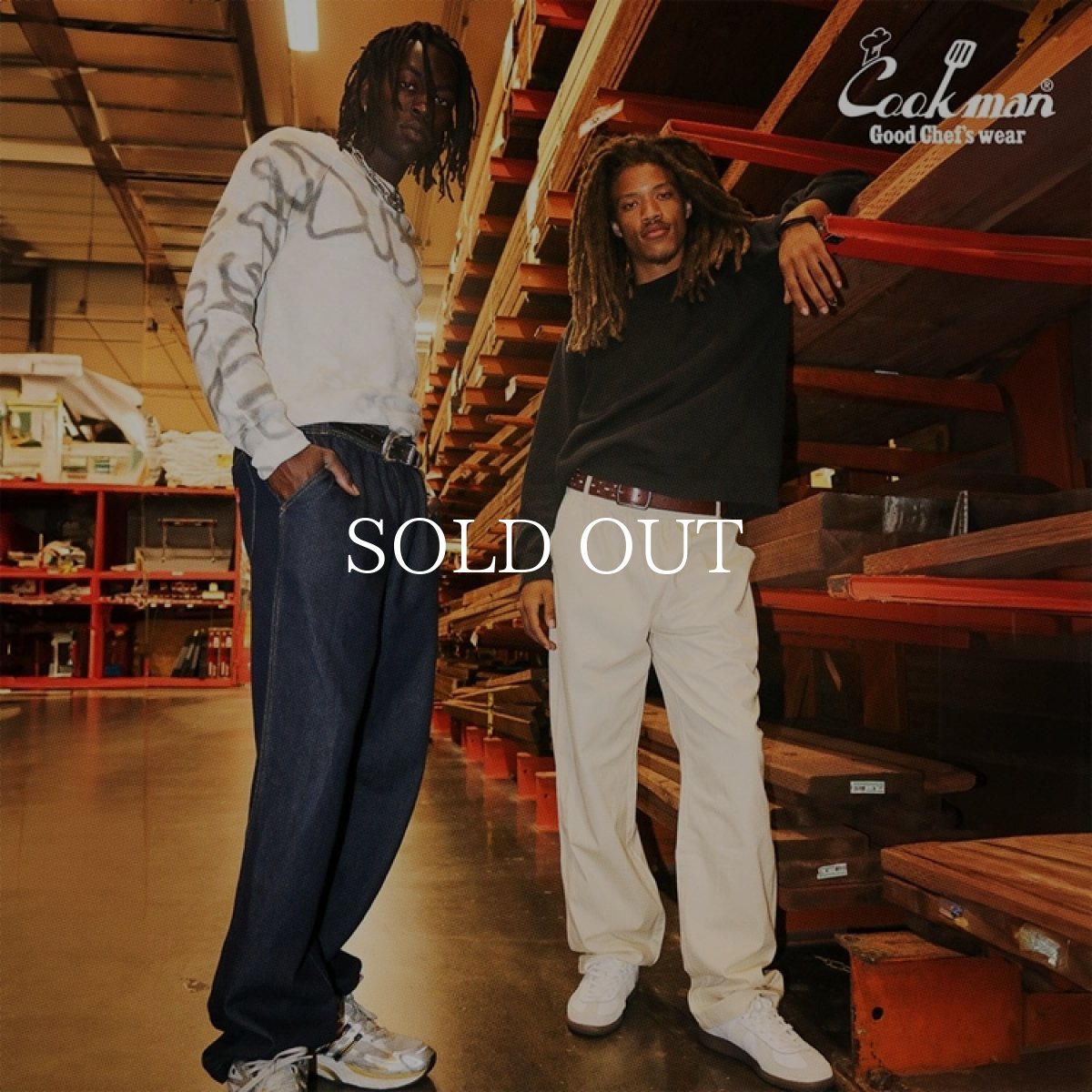 画像17: COOKMAN  カーペンターズパンツ Carpenter's Pants Denim Cream (17)