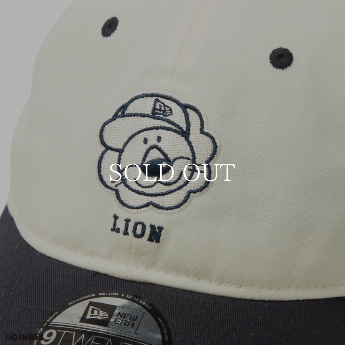 画像7: NEW ERA  9TWENTY たべっ子どうぶつ らいおん クローム ネイビーバイザー (7)