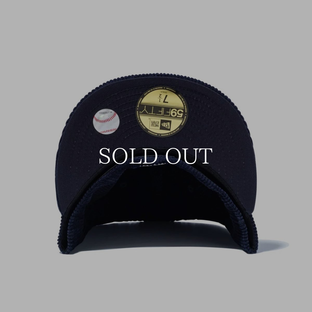 画像6: NEW ERA  59FIFTY MLB Corduroy コーデュロイ ニューヨーク・ヤンキース ネイビー (6)