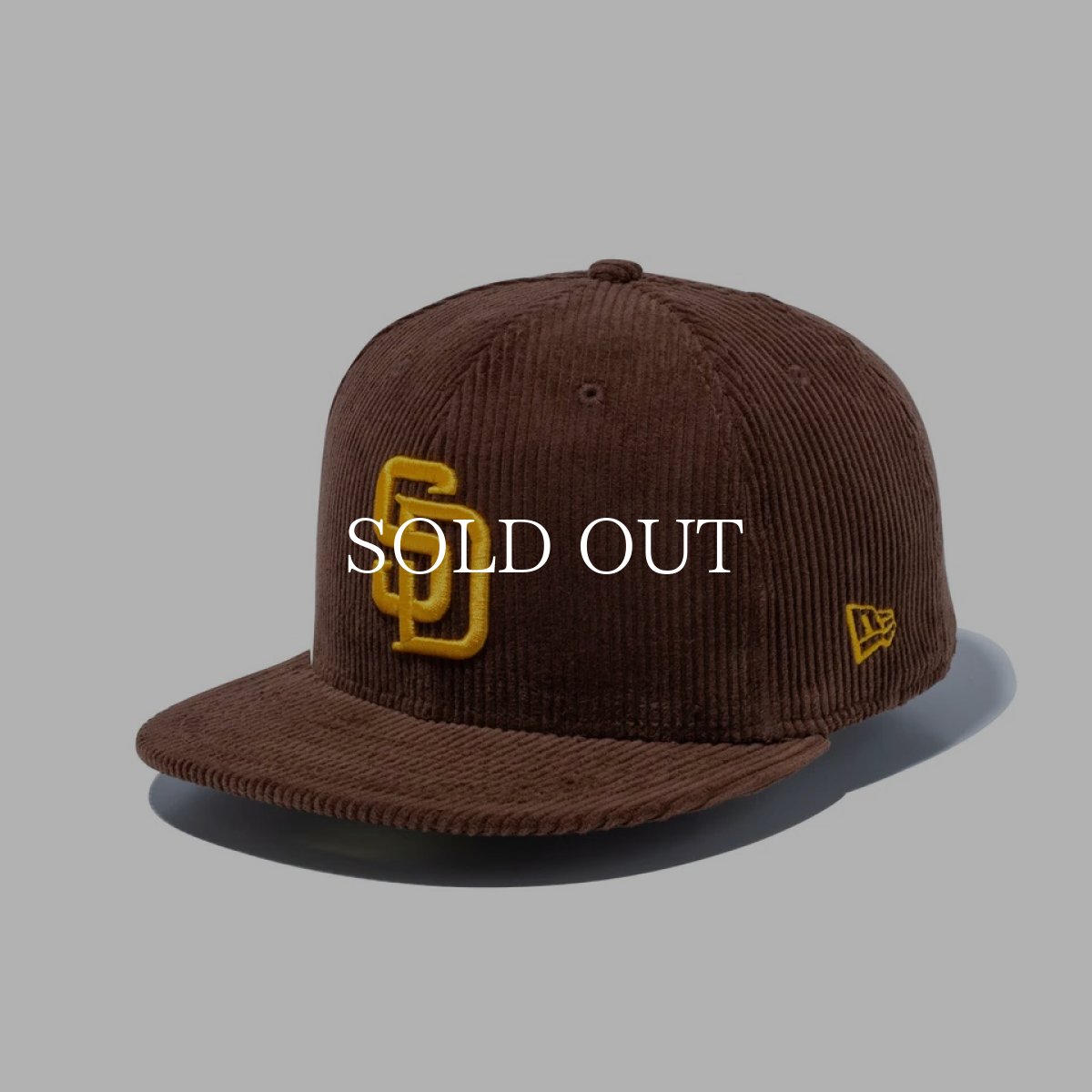 画像1: NEW ERA  59FIFTY MLB Corduroy コーデュロイ サンディエゴ・パドレス キャメル (1)