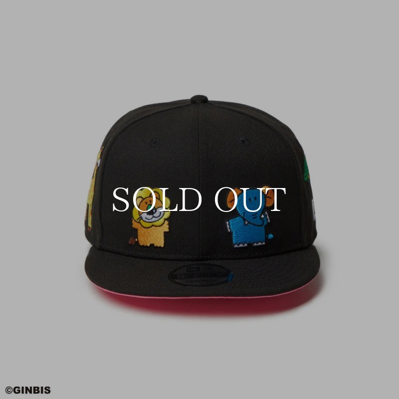 NEW ERA 9FIFTY たべっ子どうぶつ オールオーバー ブラック 14346929
