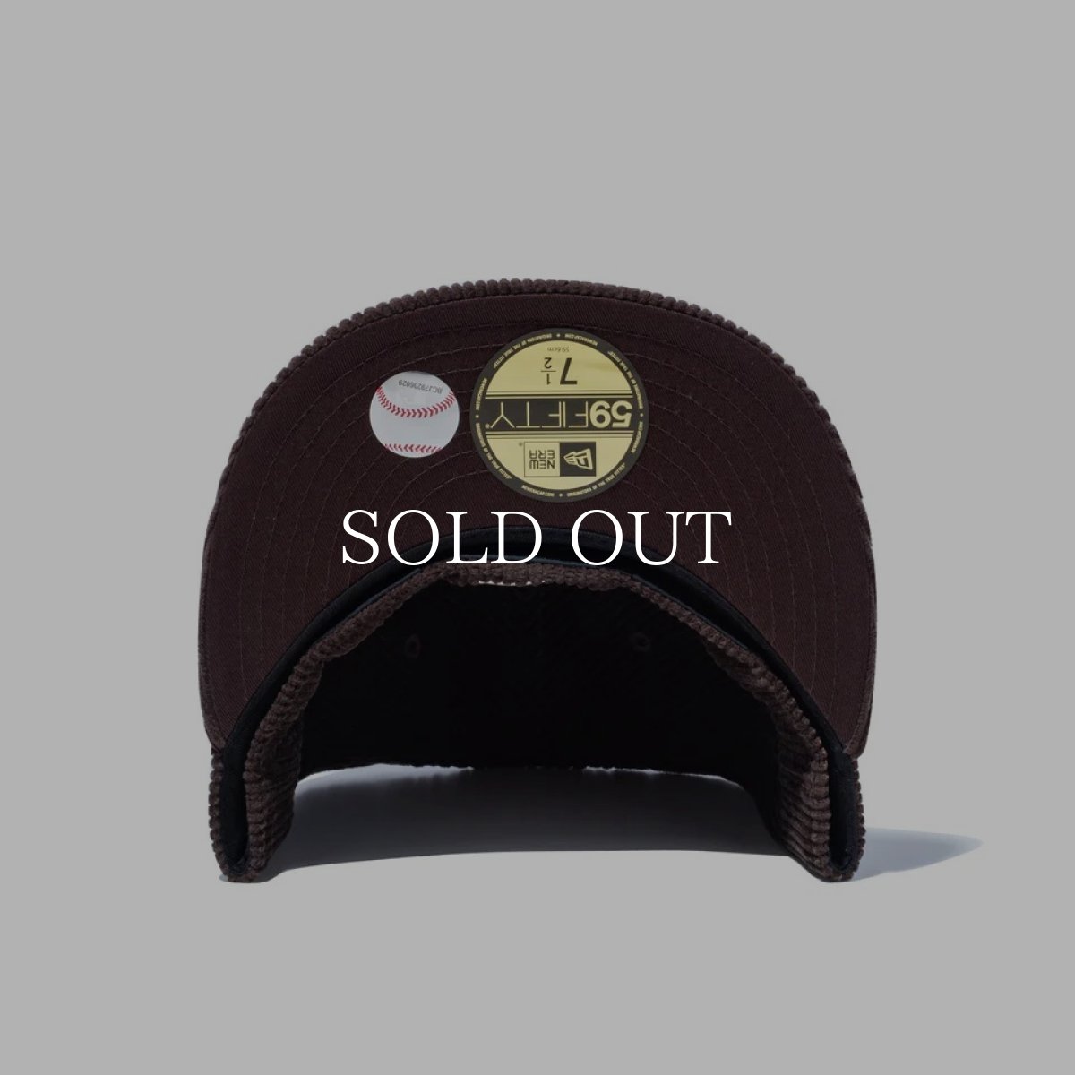 画像6: NEW ERA  59FIFTY MLB Corduroy コーデュロイ ロサンゼルス・ドジャース ダークブラウン (6)