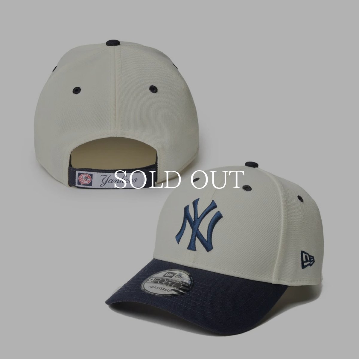 画像1: NEW ERA  9FORTY MLB Color Custom ニューヨーク・ヤンキース クローム バイザーネイビー (1)
