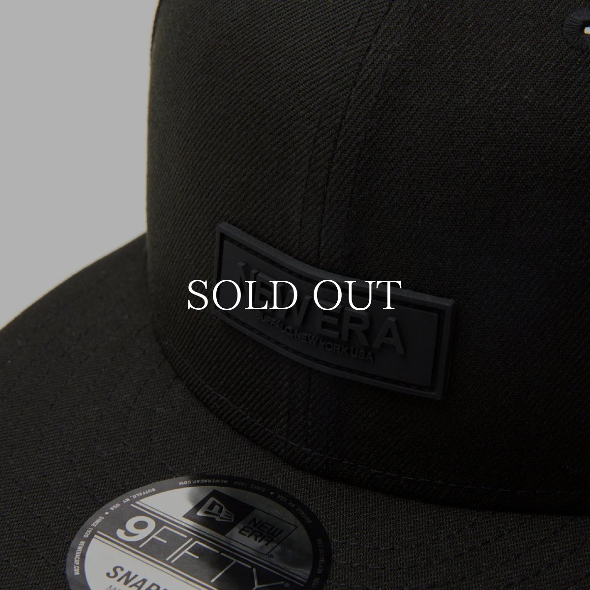画像6: NEW ERA  9FIFTY Rubber Patch ブラック (6)