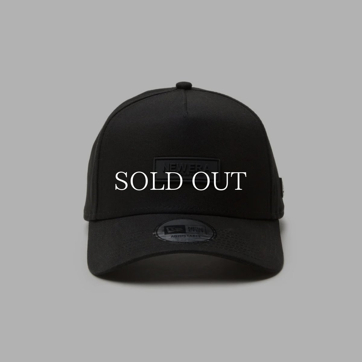 画像5: NEW ERA  9FORTY A-Frame Rubber Patch ブラック (5)